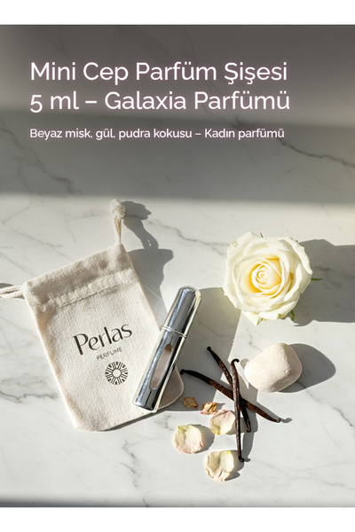 PERLAS 5ml Mini Cep Parfüm Şişesi - Galaxia Kadın Parfümü - Şişesinden Doldur...