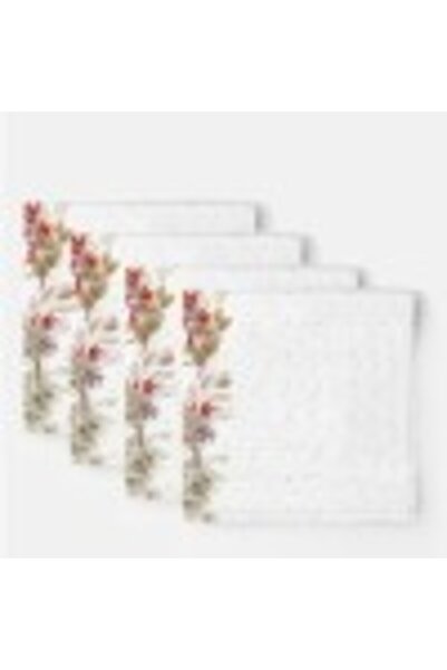 Club Cotton Cotton table napkin set, 4 pcs, with winter sprigs - Club Cotton, Tisa