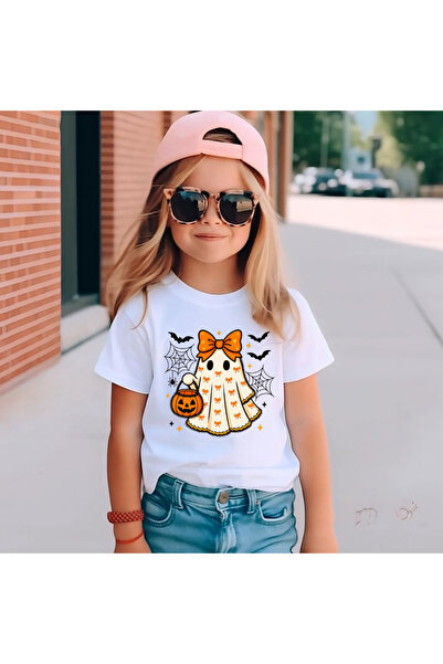 lovver Children's T-Shirt with Halloween Design and Premium Print Quality
