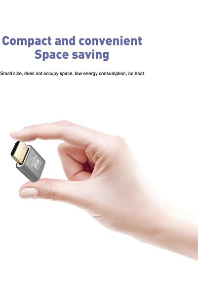 EXCEFORE 4K HDMI Dummy Plug Virtual Monitor Display Emulator Adapter (3-Pack)