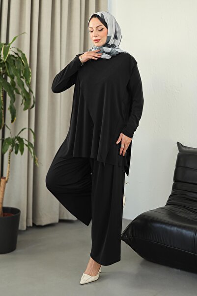TOFİSA Simetri Sendy Double Suit Black - 27829-Black