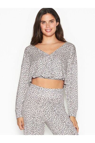 Victoria's Secret Women's blouse, Victoria's Secret, Crop Top, Animal Print, XS