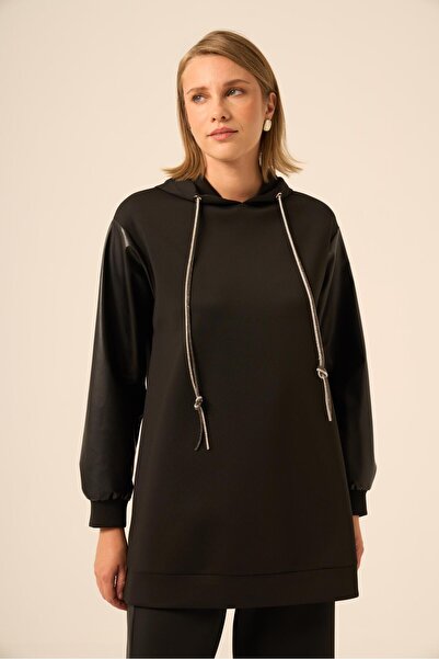 FTZ WOMEN Women's Leather Detailed Suit Black 31245