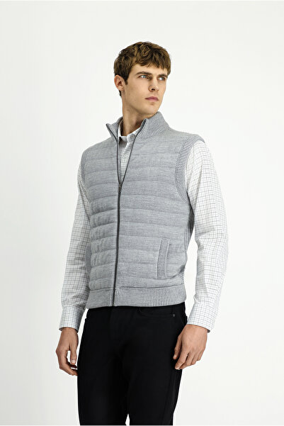 Kiğılı Patterned Zippered Knitwear Vest