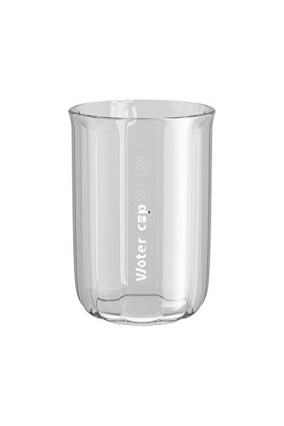 Flippy Water Rinse Cup, Flippy, for Toothbrush, 200 ml, 10.4 x 7.3 cm, Transparent Gray