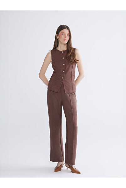 LC Waikiki Quality Parts from Çelebi Store Standardfit Suede Women's Pants