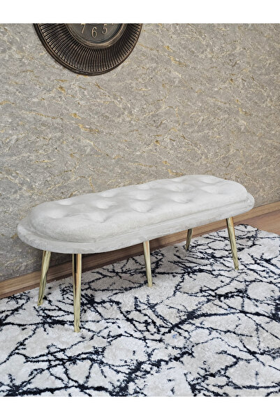 ZAFİR Ufo Oturak Bench - Gold Kaplama Sivriltme Ayak - Oturak - Bench - Puf -...