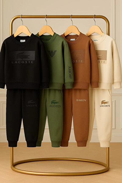 morpembej kadın erkek çocuk Unisex Cotton Fabric Children's Tracksuit Set – Hypoallergenic