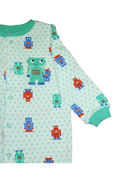 Pekkle Baby jumpsuit / onesie with robot print Z124