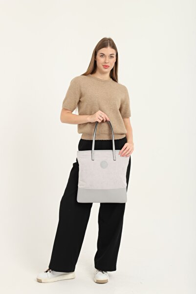 OLDSO Geantă de umăr casual pentru femei, cu corp din lână și bază Vinlex imp...