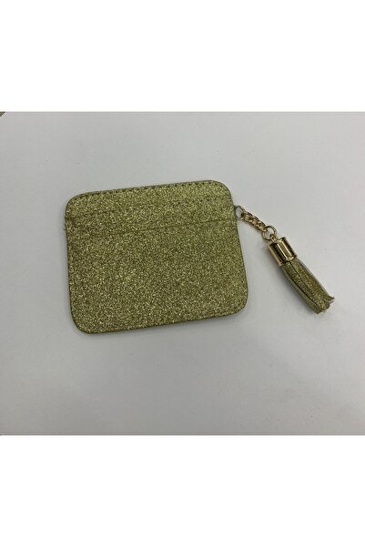 PurpleART Γυναικεία Μίνι θήκη για κάρτες με γκλίτερ και φούντες 8x10cm