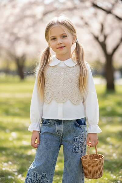 SeaBubbles Knitwear Sweater Girl's Jeans Suit