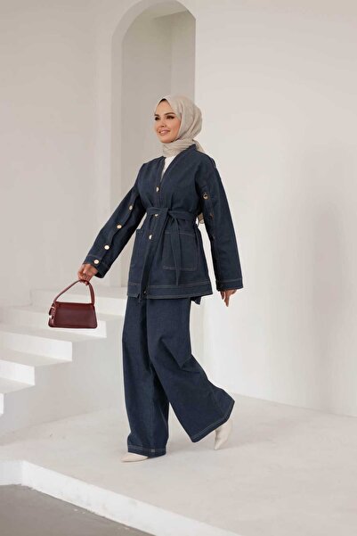 Müq Aysima Kot Ceket Pantolon Takım