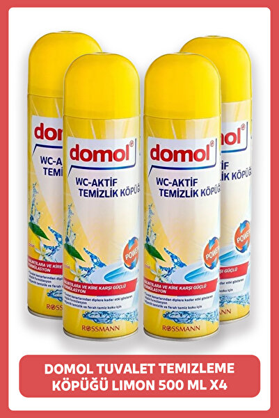 DOMOL Tuvalet Temizleme Köpüğü 500 ml X4 Adet