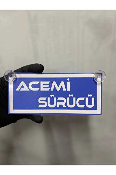 HBSİ VANTUZLU (ÖPÜCÜKLÜ) ACEMİ SÜRÜCÜ MAVİ BEYAZ RENK CAM SÜSÜ