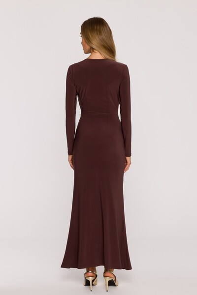 Made of Emotion M891 Elegant maxi dress with sash