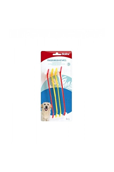 Bioline TOOTHBRUSH SET (4PCS) For Dog