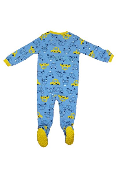 Pekkle Baby jumpsuit / one-piece pajamas with taxi print Z114