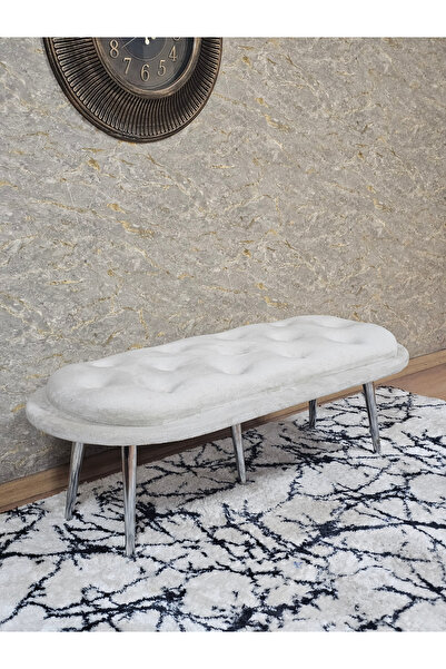 ZAFİR Ufo Oturak Bench - Krom Kaplama Sivriltme Ayak - Oturak - Bench - Puf -...