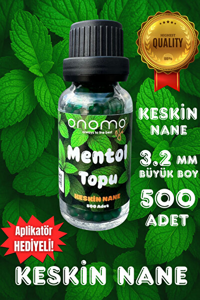 Onomo Premium Mentol Topu Keskin Nane Aroma Kapsülleri 500 Adet
