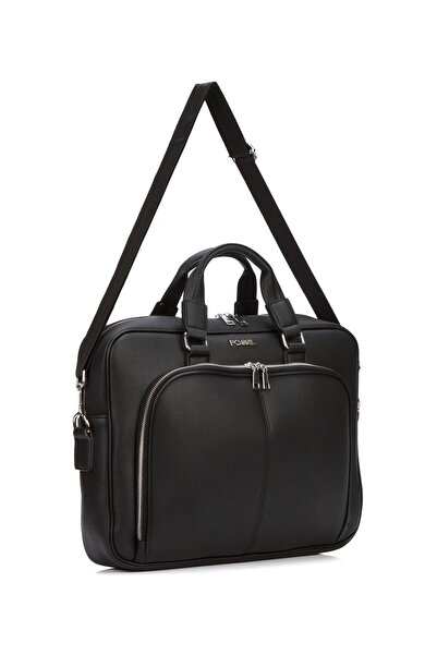 Fossil Unisex Vegan Leather 13 Inch Laptop and Briefcase with Shoulder Strap