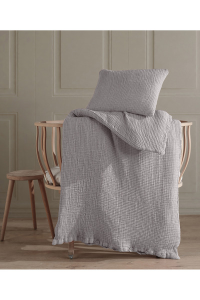 destinyhometex 100% Cotton 8-Layer Muslin Baby Duvet Cover Set