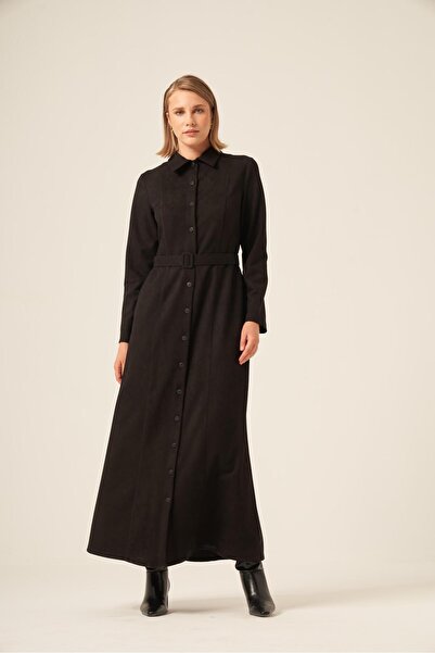 FTZ WOMEN Kadın Örme Süet Elbise 31235