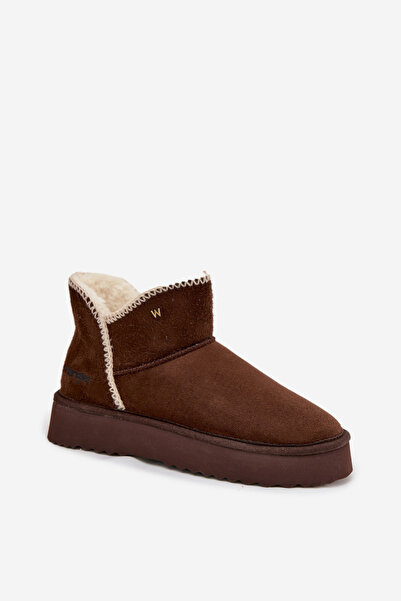 WRANGLER Women's snow boots on platform 20253093.IKU chocolate 37