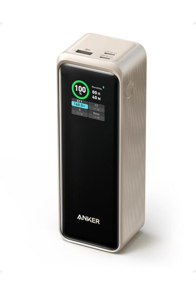 Anker Prime Power Bank, 27,650mAh 3-Port 250W Portable Charger (99.54Wh)