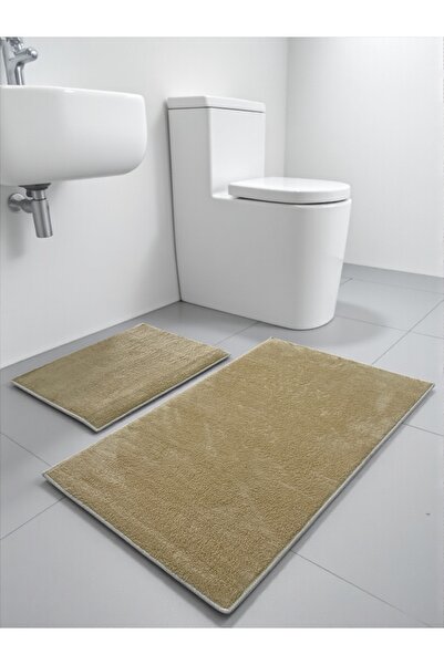 Skhome Kuzu Peluş Teddy Puffy Polar 2li Banyo Paspas Klozet Takımı