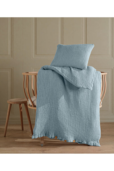 destinyhometex طقم غطاء لحاف أطفال من القطن 100% مكون من 8 طبقات من الموسلين