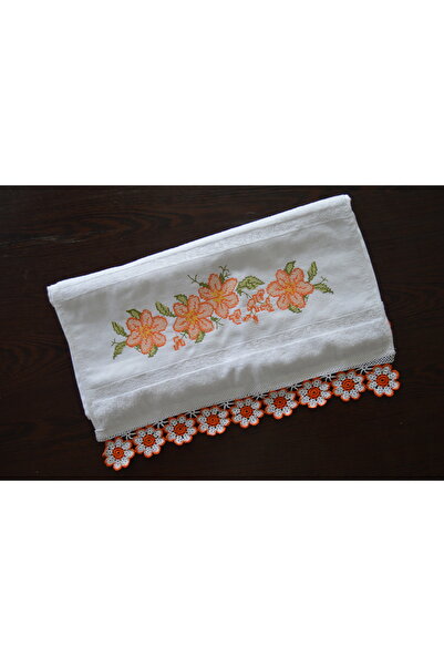 SENSSTEKSTİL 🌸 Lace/Needlepoint Hand Embroidered Cotton Towel – Quality with...
