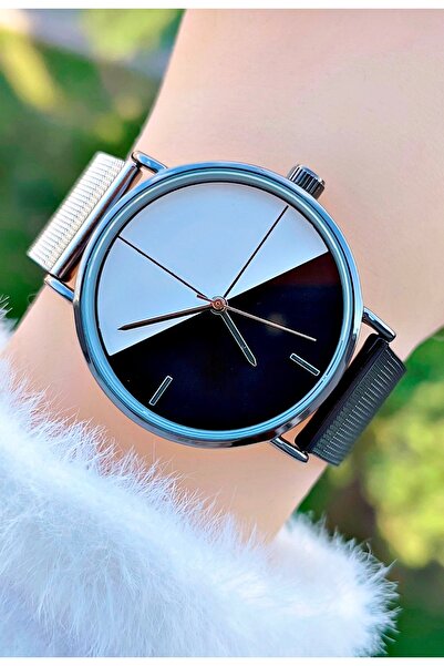 Weluxa Dual Color Straw Cord and Dial Design Women's Wristwatch