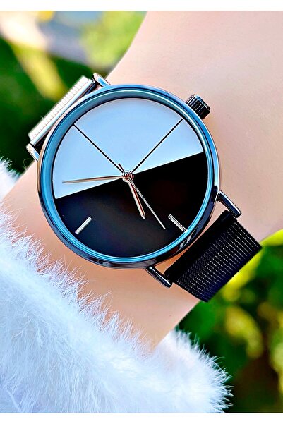 Weluxa Dual Color Straw Cord and Dial Design Women's Wristwatch