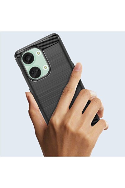 Flippy Προστατευτική θήκη για OnePlus Nord 3, Flippy, TPU σιλικόνης, αντι-πτώση, με στοιχείο άνθρακα, μαύρη