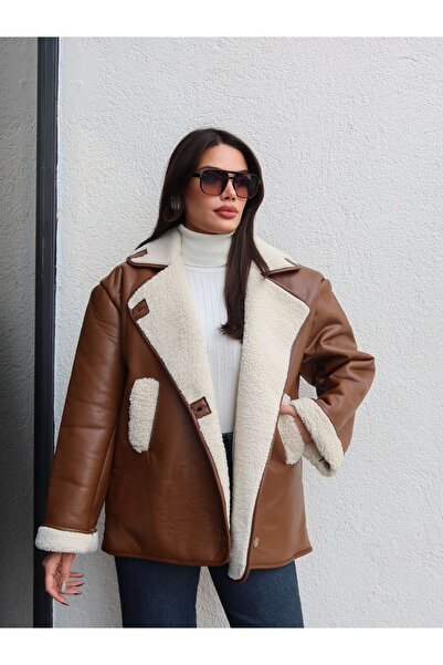 ESRAHELVACI Кожено яке с изкуствена кожа