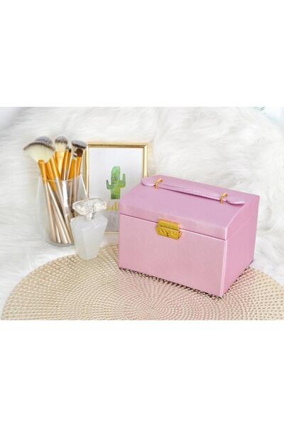 Selgot Cutie de bijuterii cu 3 sertare, interior din catifea, sistem de închi...