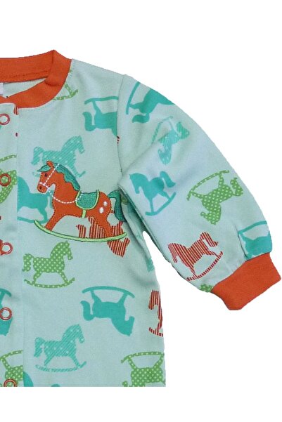 Pekkle Baby jumpsuit / one-piece pajamas with horse print Z78