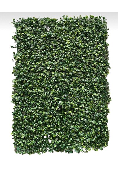 ŞA-DAL STORE Dekoratif Yapay Bitki Duvar Kaplama Panel Şimşir Tabaka 40x60 Cm Yeşil Dikey Bahçe