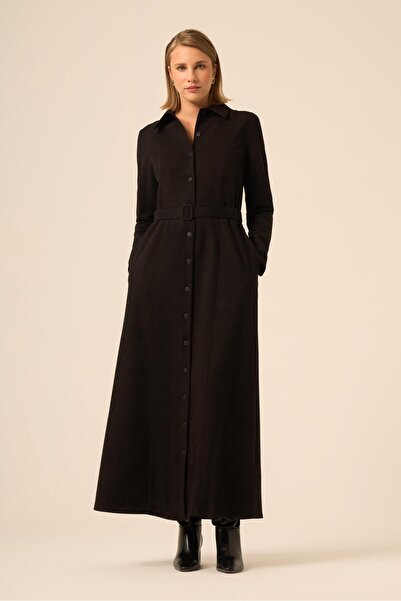 FTZ WOMEN Kadın Örme Süet Elbise 31235