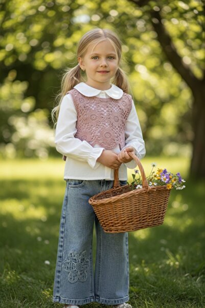 SeaBubbles Knitwear Sweater Girl's Jeans Suit