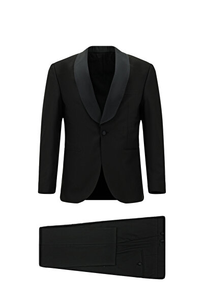Kiğılı Slim Fit Dar Kesim Şal Yaka Smokin & Damatlık