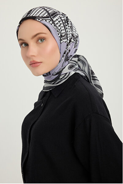 ipekistanbul Eșarfă cu model Vierra - Cresta Cavalerilor - Liliac