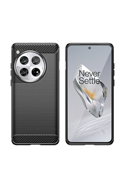 Flippy Προστατευτική θήκη για OnePlus 12, Flippy, TPU, Carbon, Αντιολισθητική, 1,8 mm, Μαύρη