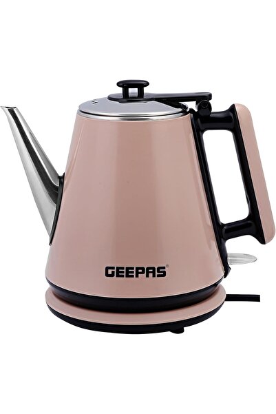 Geepas 1360W Stainless Steel Cordless Electric Kettle, Double Wall 1.2L