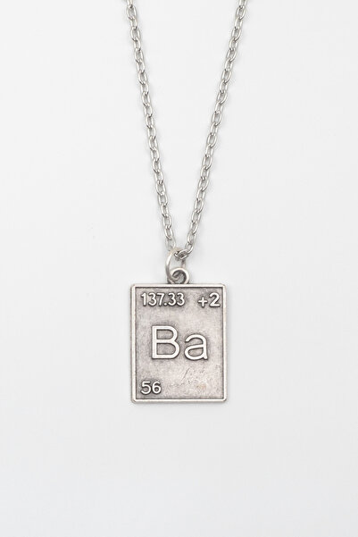 ıdr Modern Breaking Bad Ba Element Kolye - Düz Ezme İthal Zincirli Unisex Güm...
