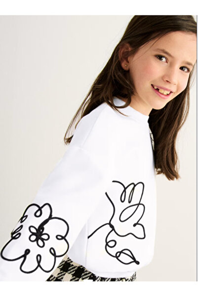 Abel & Lula Abel Lula Girl's Sweatshirt - Cream