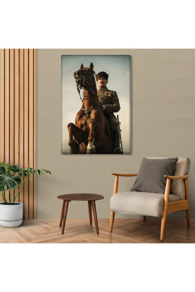 huhuli لوحة قماشية مطبوعة لموستوفا كمال أتاتورك Huhu822K