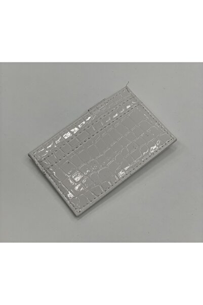 PurpleART Suport pentru carduri din piele artificială cu model crocodil lucios pentru femei 7x11cm