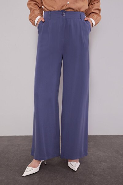 Levidor Indigo Straight Cut Palazzo Pants